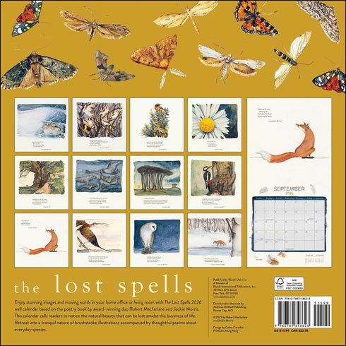 LOST SPELLS 2026 WALL CALENDAR